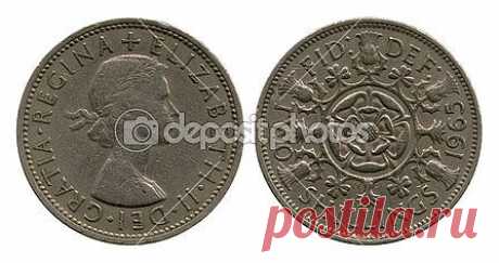 Two shillings, Britain, Elizaveta Second, 1965 — Стоковое фото © Vadim Vyazovikov #40515123