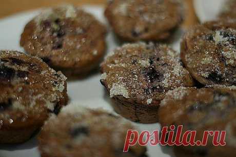 Норвежский десерт Sitronglaserte Bl&amp;#229;b&amp;#230;rmuffins: ЧЕРНИЧНЫЕ КЕКСЫ  В САХАРНО-ЛИМОННОЙ ГЛАЗУРИ.