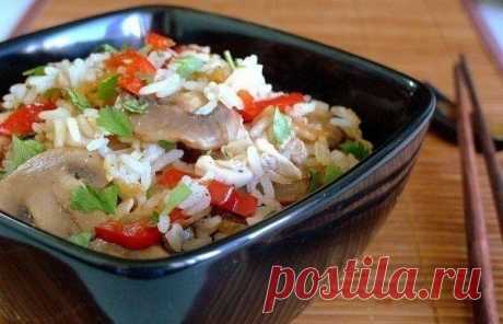 Рис жасмин с овощами и курицей / Изысканные кулинарные рецепты