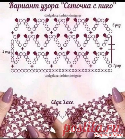 Вязаные модели с узором 