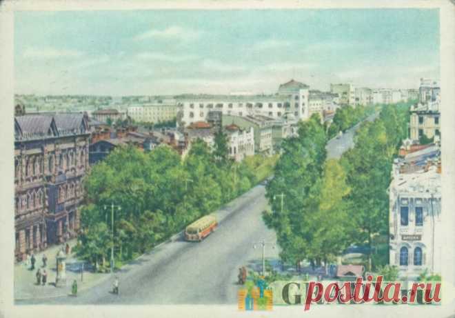 Хабаровск, Россия - Улица им. Карла Маркса - 1955-й год - г3613 | GRADY.ru