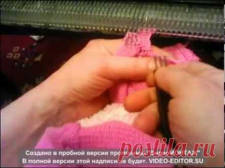 Вяжем на вязальной машине Нева 5