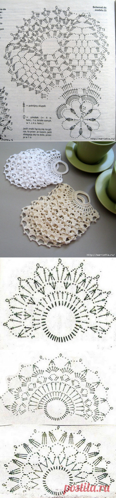 Вязание крючком. Салфетки