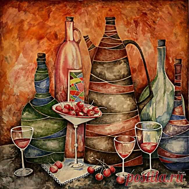 Мария Каминская. Батик, акрил - Художественная галерея