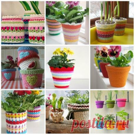 Как украсить цветочный горшок!!!!