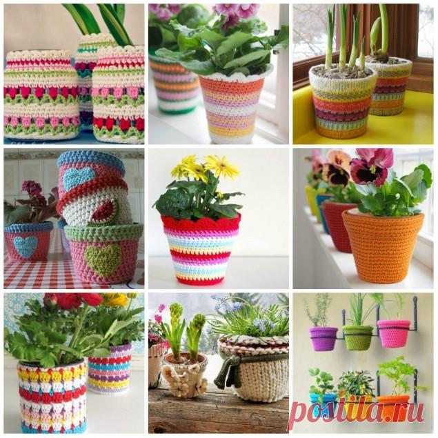 Как украсить цветочный горшок!!!!