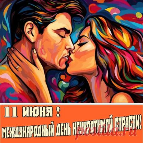 С праздником! Желаю, чтобы твоя жизнь была полна жгучей страсти, горячей любви и незабываемых моментов! Открытки на День неукротимой страсти!