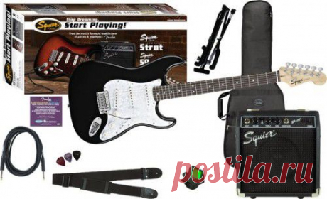 купить Гитарный комплект FENDER SQUIER SE SPECIAL/SQUIERr SP-10 AMPLIFIER - BLACK в интернет магазине Динатон доставка по России цена, магазин Москва