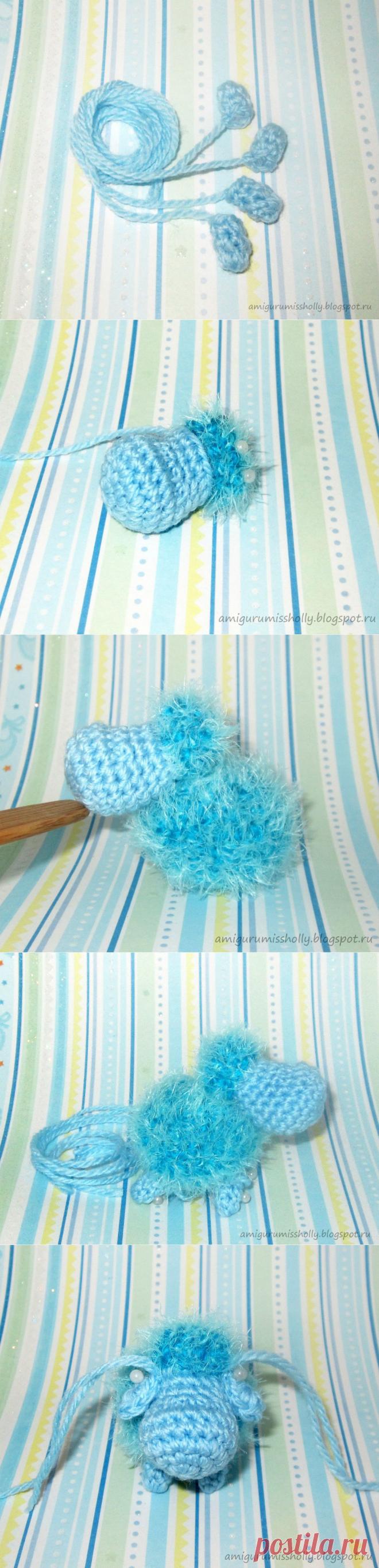 Простая Овечка амигуруми. Мастер-класс. Описание вязания крючком :: Amigurumi by Miss Holly