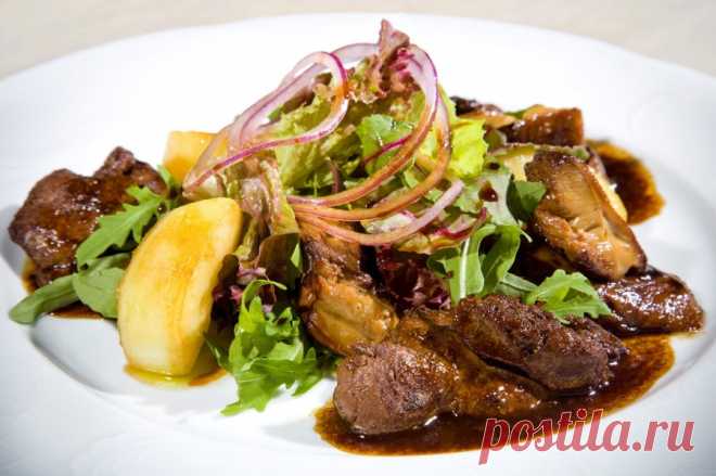 Салат с куриной печенкой: 8 рецептов