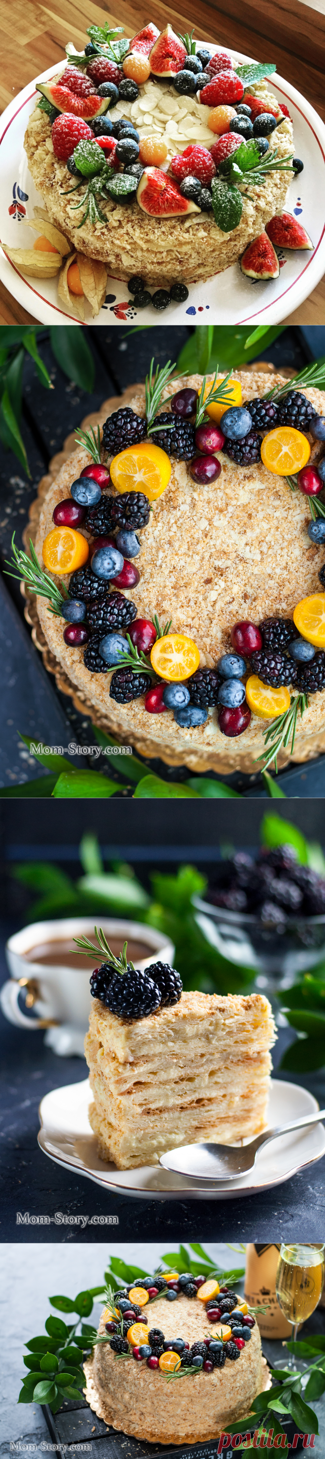 Торт Наполеон с заварным кремом подробный рецепт с фото