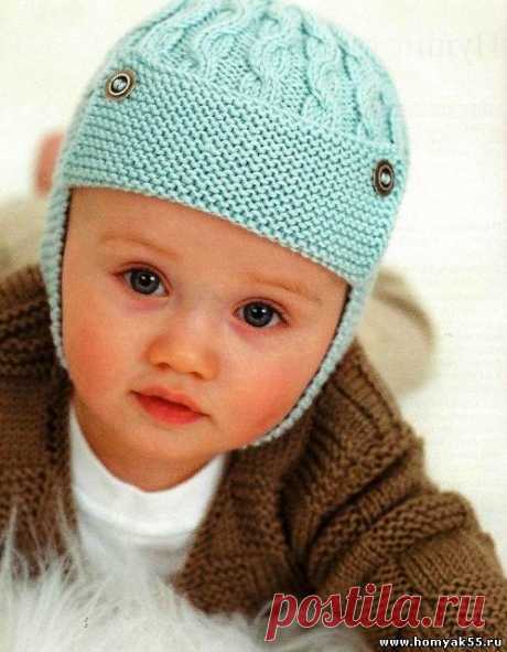 схемы вязания шапок спицами для детей » Страница 2