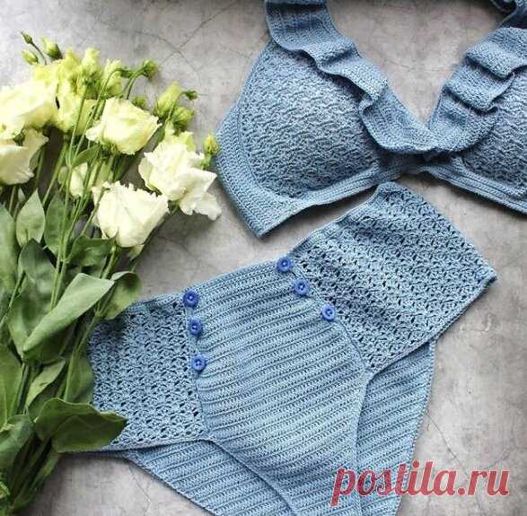 Из чего вязать купальник? Подбираем пряжу и схемы для вязания | Ирина Буланова | Яндекс Дзен