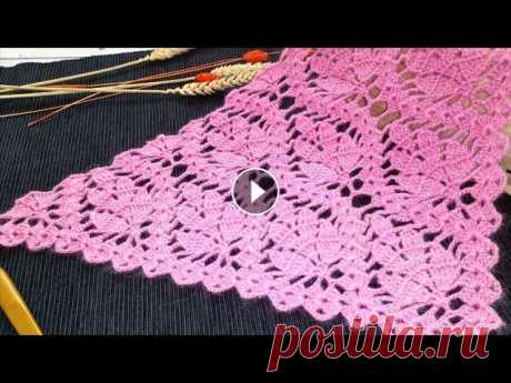 Эта шаль не оставит Вас равнодушными//Шаль//Палантин//Crochet shawl #ВязаниекрючкомсНатальейРогатовской Мой Instagram: Всем привет! Предлагаю связать со мной необычный узор крючком для шали! Шаль крючком, также можно с...