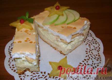 Рецепт: Королевский пирог (с яблоками и творогом) на RussianFood.com