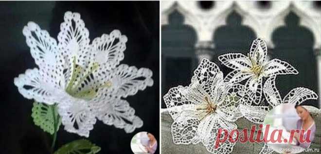 Вязаные цветы крючком. Схемы | Вязаные крючком аксессуары Вязаные цветы крючком