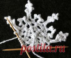 DIY Knitted Snowflakes are a great way to decorate your home…
