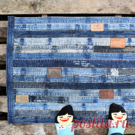 How To Make A Blue Jean Rug, 12 Unique Ways - Pillar Box Blue