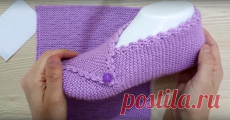 Мягкая обувь для дома своими руками.