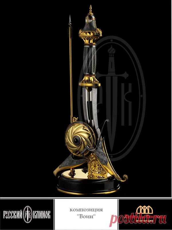 Ножевая композиция «Воин» от Жигжита Баясхаланова.