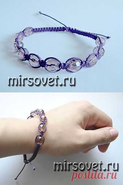Как сделать браслет Шамбала своими руками | Самоделкино