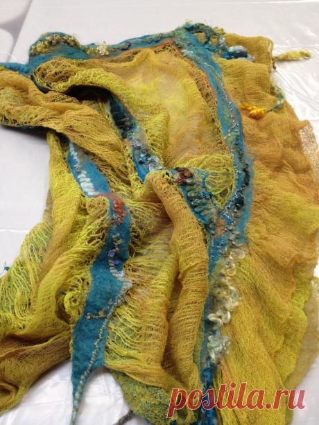 Валяние на марле.