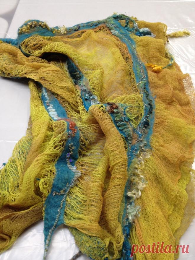 Валяние на марле.