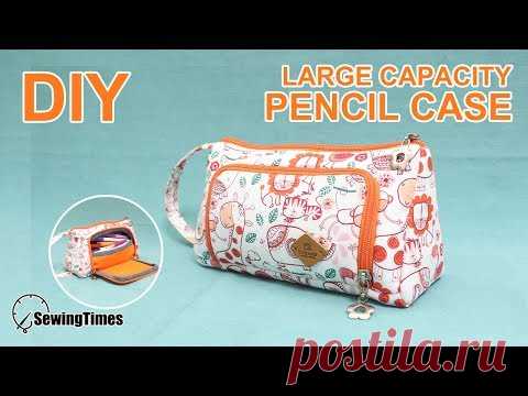 Pencil Case DIY 수납빵빵 필통만들기 | makeup bag | fabric zipper pouch #sewingtimes - YouTube