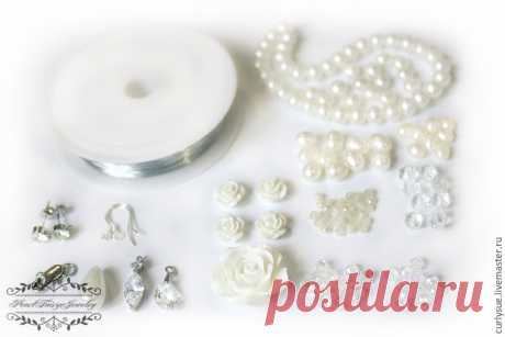 Мастерим свадебное колье из жемчуга и кристаллов за 2 часа - Ярмарка Мастеров - ручная работа, handmade