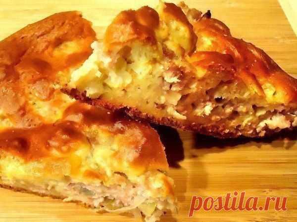 Пирог с мясом.Быстрый