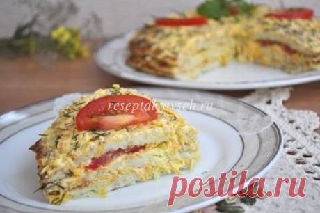 Торт из кабачков - вкусная закуска