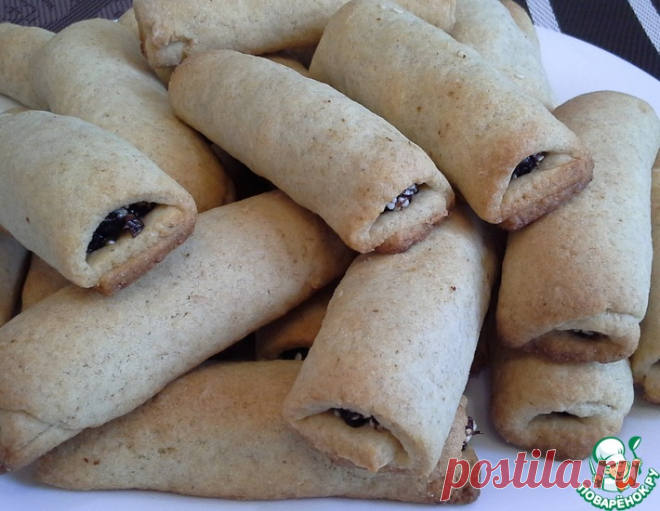 Цельнозерновые трубочки с черносливом и кунжутом – кулинарный рецепт