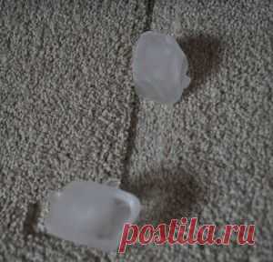 Как убрать вмятины на ковре