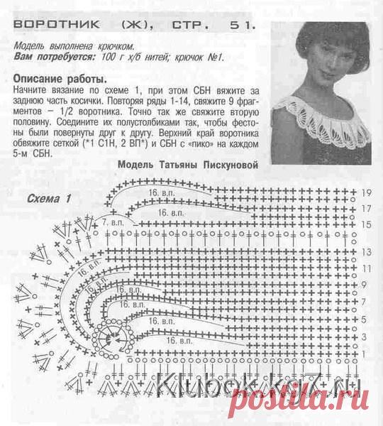 Воротничок и манжеты.