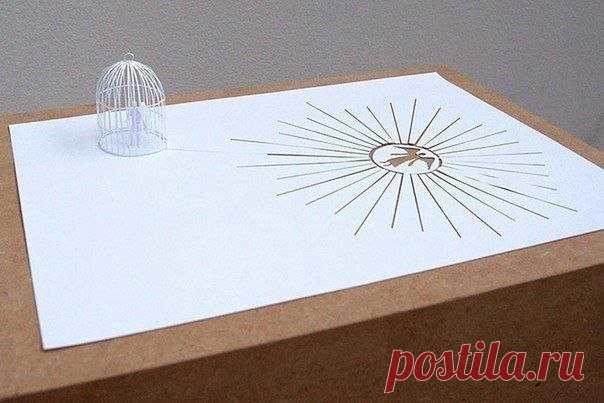 Скульптуры из одного листа бумаги — Сделай сам, идеи для творчества - DIY Ideas