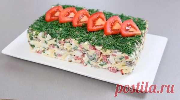 Вкусно, красиво и за 5 минут! Аппетитный салат на новогодний стол