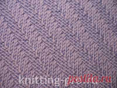 Узор "Диагональ" - knitting-pro.ru - От азов к мастерству