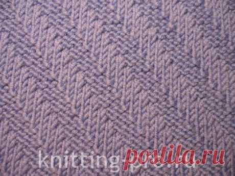 Узор &quot;Диагональ&quot; - knitting-pro.ru - От азов к мастерству