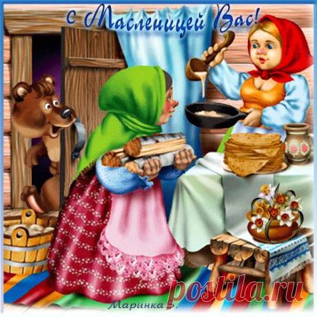 Блин на масле очень вкусно.