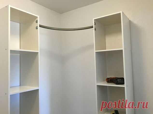 corner closet diy, closet, diy, organizing, shelving ideas, storage ideas