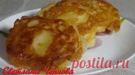 Оладьи с яблоками.Пышные,Мягкие и Очень Вкусные! /Pancakes with apples - YouTube