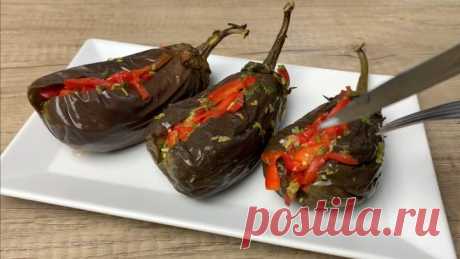 Обалденно вкусная закуска из баклажанов! Гениальный рецепт!