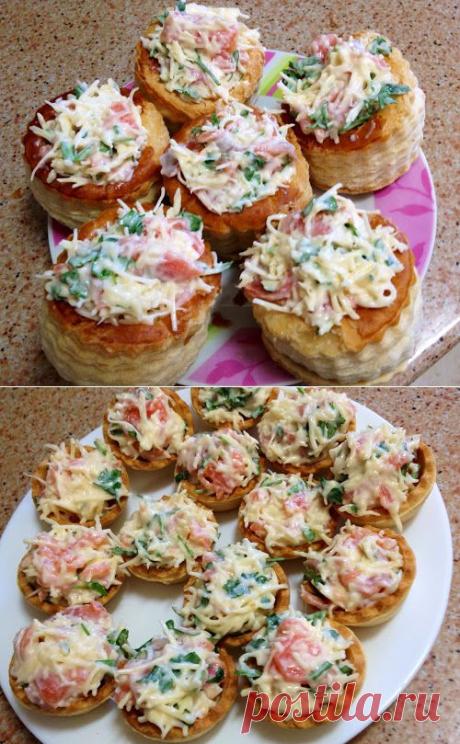Home food: Волованы и тарталетки с семгой и сыром