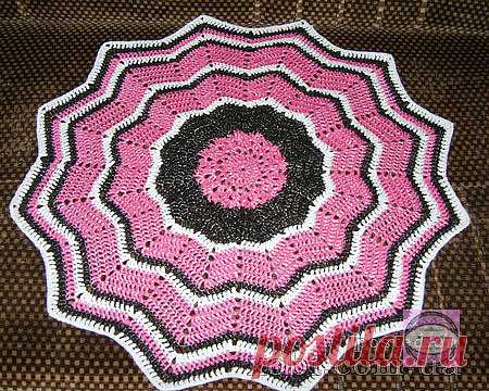 Коврик из мусорных пакетов