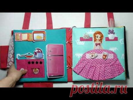 #СумкаДомик для Лизы #8лет (#Москва #Московскаяобласть ) #dollhouse #quietbook #кукольныйдомик #doll