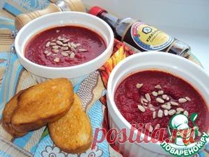Свекольный крем-суп с гренками - кулинарный рецепт