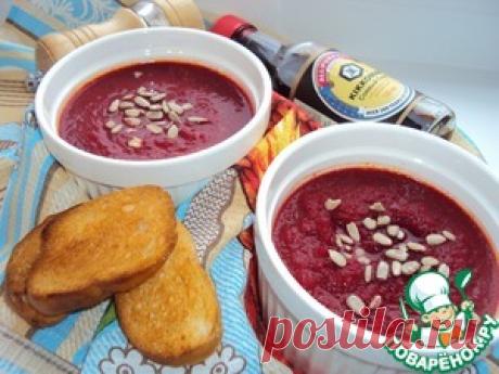 Свекольный крем-суп с гренками - кулинарный рецепт