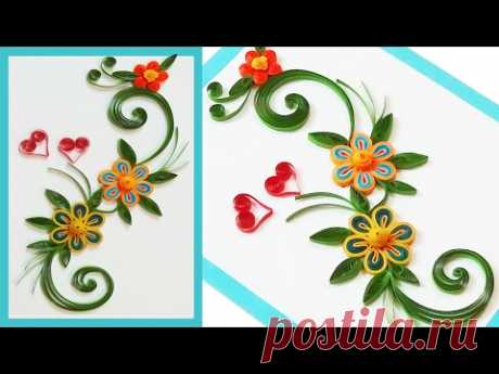 ✴paper quilling greeting cards for beginners ✴