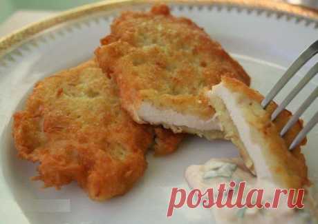 Куриная отбивная в картофельном кляре - вкусный рецепт