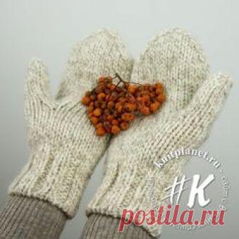 Как связать красивые варежки спицами